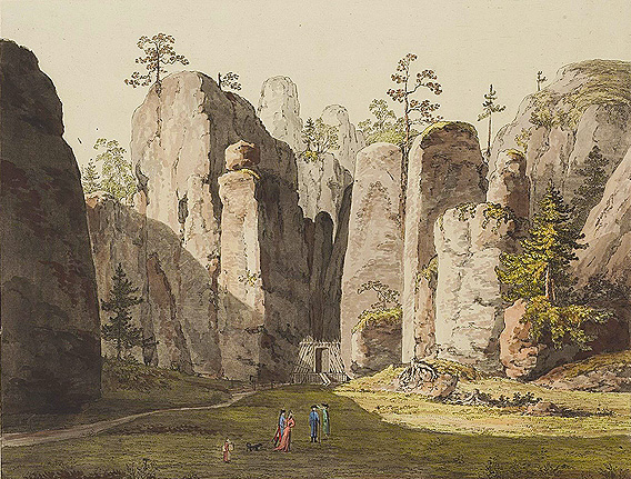 Antonín Karel Balzer: Vstup do skalního města (Krkonošsko-adršpašský cyklus) – výstava ve Veletržním paláci