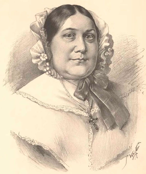 Magdalena Dobromila Rettigová (Portréty předních osobností od Jana Vilímka)