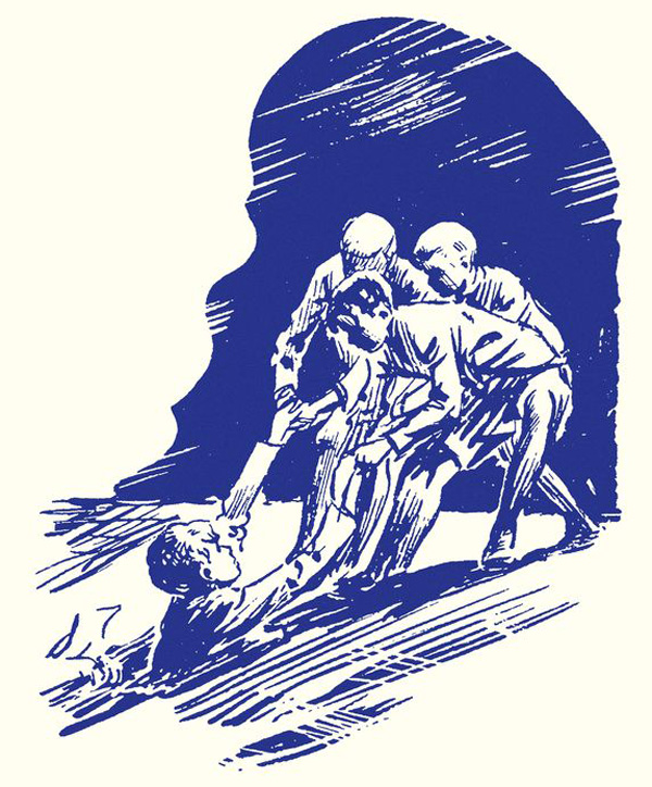 Ilustrace Záhada hlavolamu (1940, autor Jan Fischer)