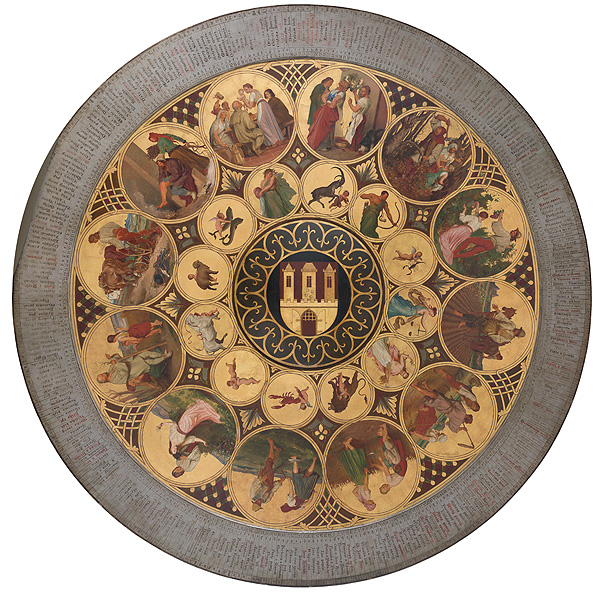 Josef Mánes, Kalendářní deska pražského orloje 1865–1866, Muzeum hlavního města Prahy
