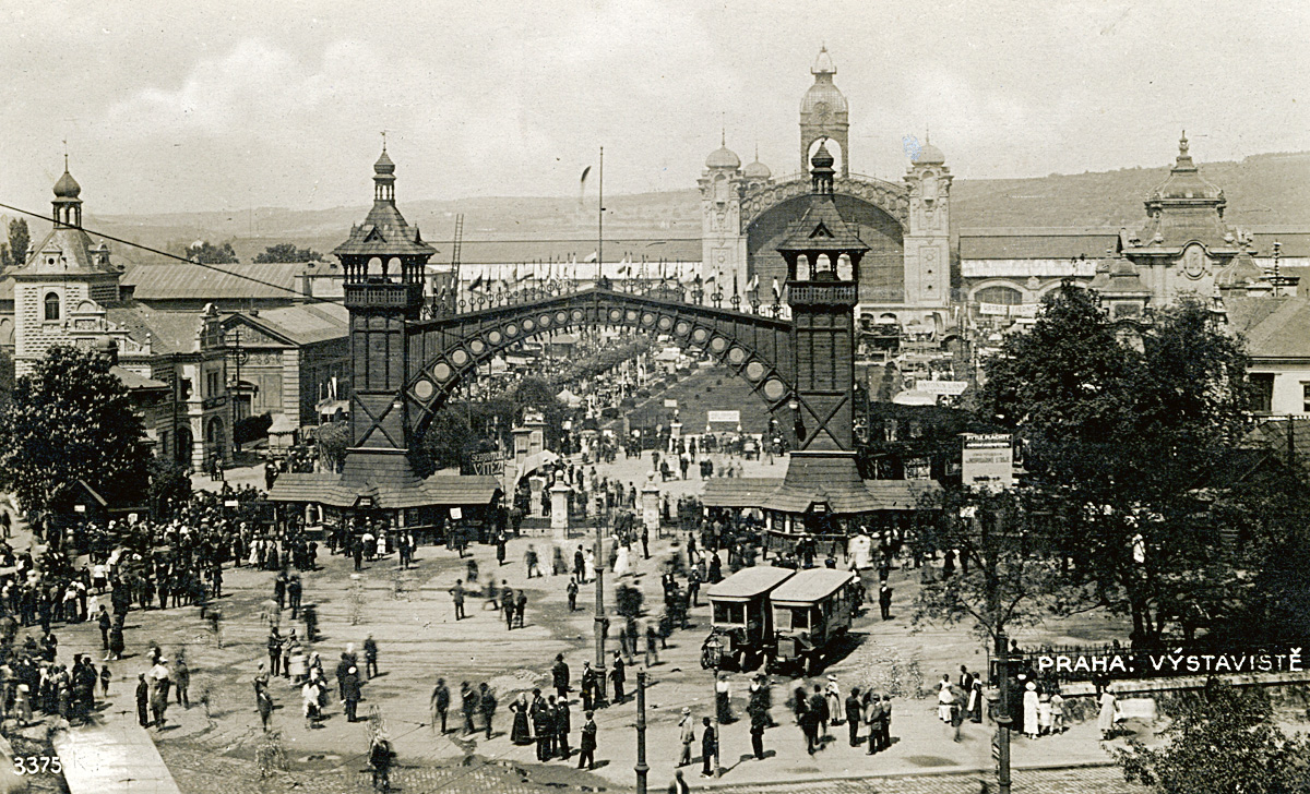 Pražské výstaviště kolem roku 1904.