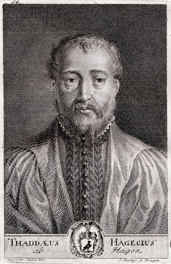 Tadeáš Hájek z Hájku,(1525—1600 (zdroj: wikipedia.org)