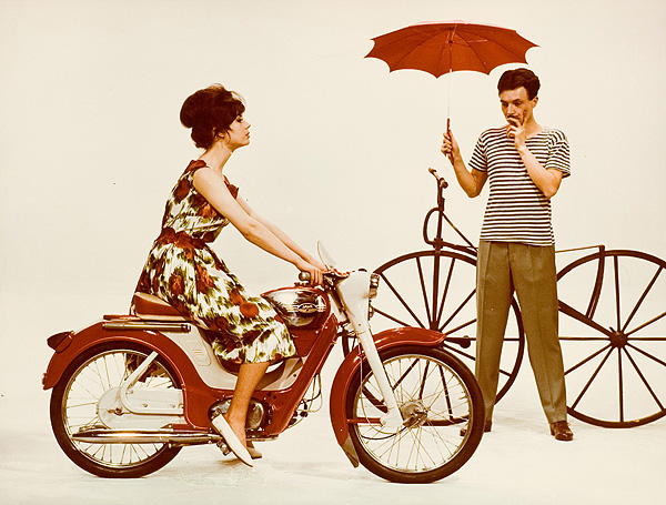 Reklamní fotografie, motocykly kolem 1960